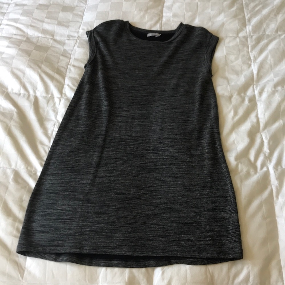 Dalia Gray Heathered Tee Shirt Dress